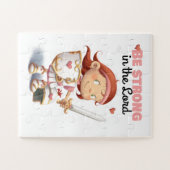 Un joli puzzle de fille d'Armor de Dieu (Horizontal)