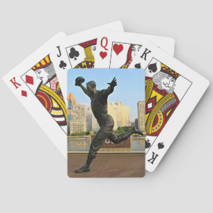 Un joueur de baseball sur des cartes de jeu