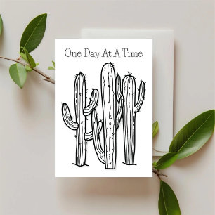 Un Jour À La Fois – Carte De Motivation Desert Ink