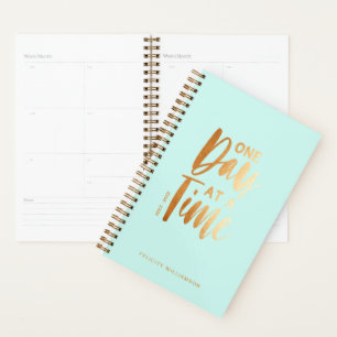Un jour à la fois Gold & Aqua Inspirational