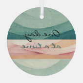 Un jour à la fois ornement de verre (Verso)