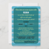 Un jour arrondi Corner Anniversaire Invitation (Dos)