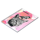 Un jour...- Chat + Oiseau | Journal carnet (Côté gauche)
