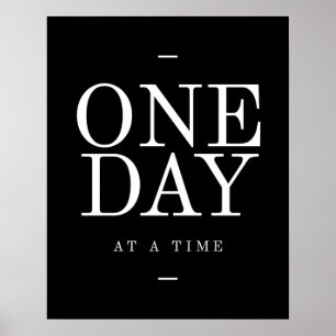 Un jour - Citation Inspirante Affiches de bureau N