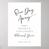 Un jour de la répétition Dîner Affiche de bienvenu (Devant)