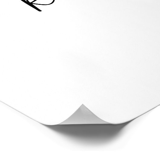 Un jour de la répétition Dîner Affiche de bienvenu (Coin)