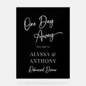 Un jour de l'Affiche de bienvenue noire (Recto)