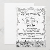 Un jour de plaisir : Invitation de fête d'annivers (Devant / Derrière)