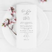 Un Jour De Répétition Diner Élégant Menu