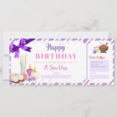 Un jour Spa Anniversaire Carte cadeau de vacances (Devant)