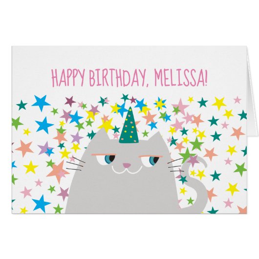 Un joyeux anniversaire à Unicorn (Devant horizontal)
