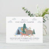 Un joyeux anniversaire de camping Invitation (Debout devant)
