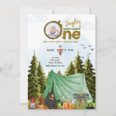 Un joyeux Camper 1er anniversaire Invitation photo (Devant)