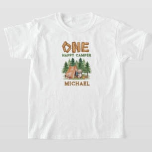 Un joyeux Camper 1er T-shirt anniversaire