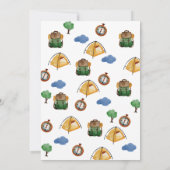 Un Joyeux Camper Boys 1er Invitation anniversaire (Dos)