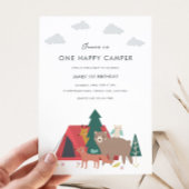 Un Joyeux Camper Invitation Anniversaire