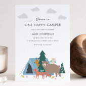 Un Joyeux Camper Invitation Anniversaire
