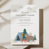 Un Joyeux Camper Invitation Anniversaire