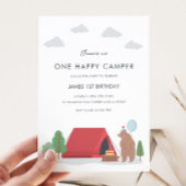 Un Joyeux Camper Invitation Anniversaire