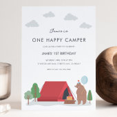 Un Joyeux Camper Invitation Anniversaire