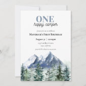 Un Joyeux Camper Invitation d'anniversaire (Devant)