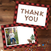 Un joyeux Camper photo Carte de remerciements d'an