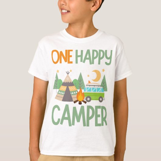 un joyeux camper premier anniversaire T-shirt (Devant)