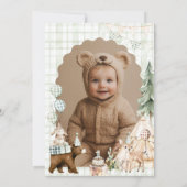 Un Joyeux Camper Première Invitation Anniversaire, (Dos)