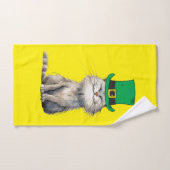 Un joyeux chat irlandais (Serviette à main)