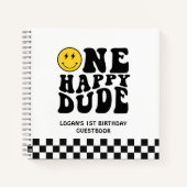 Un joyeux Dude 1er Anniversaire Livre d'or (Devant)