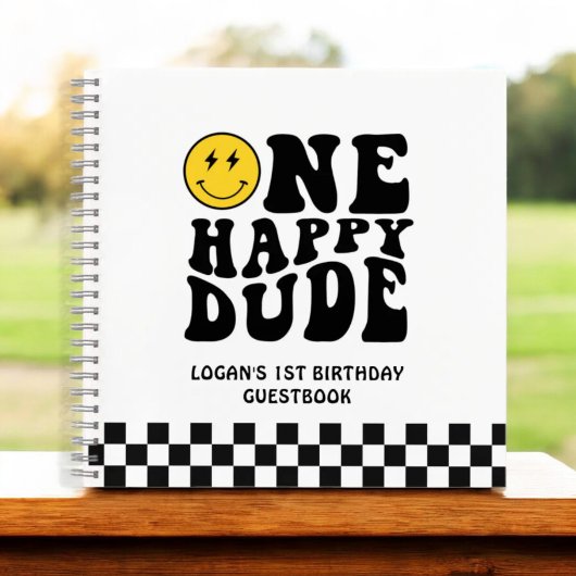 Un joyeux Dude 1er Anniversaire Livre d'or