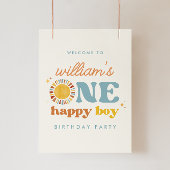 Un joyeux garçon Sun 1er anniversaire Affiche de b