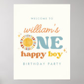 Un joyeux garçon Sun 1er anniversaire Affiche de b (Devant)