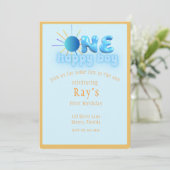 Un joyeux garçon Sun Anniversaire Invitation (Debout devant)