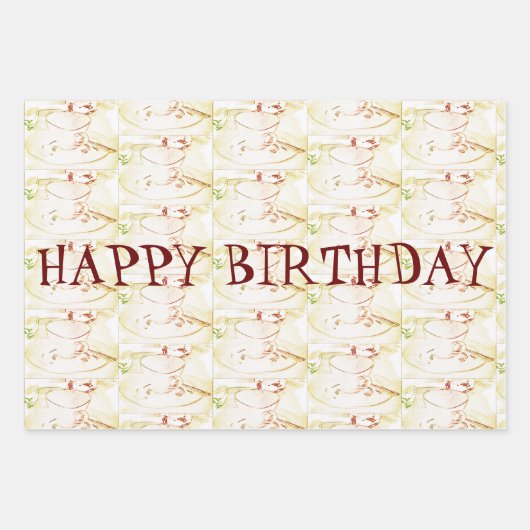 Un Joyeux Jeu De Papier Enveloppant À Dos D'Annive (Devant 3)