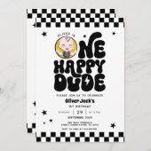 Un joyeux mec 1er anniversaire Invitation (Devant / Derrière)