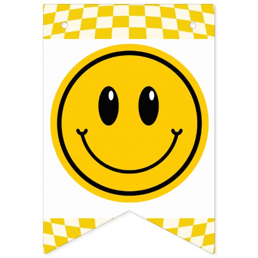 Un joyeux Mec Happy Face Anniversaire bannière de (Deuxième drapeau)