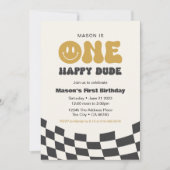 Un joyeux Mec Invitation à l'anniversaire ・ Happy (Devant)