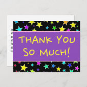 Un joyeux "MERCI TELLEMENT !" Carte postale (Devant / Derrière)