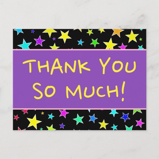 Un joyeux "MERCI TELLEMENT !" Carte postale (Devant)