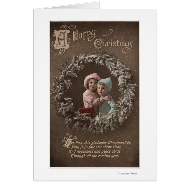 Un joyeux NoëlLes petits enfants qui s'accrochent (Devant)