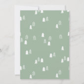 Un joyeux ours de camping Invitation d'anniversair (Dos)