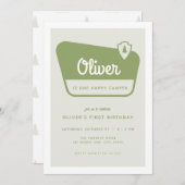 Un Joyeux Parc National De Camper Invitation Anniv (Devant / Derrière)