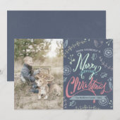 Un joyeux petit Carte photo de Noël (Devant / Derrière)