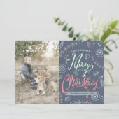 Un joyeux petit Carte photo de Noël (Debout devant)