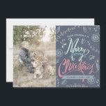Un joyeux petit Carte photo de Noël<br><div class="desc">Une carte photo de Noël à la main mignonne et fantaisiste.</div>