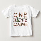 Un joyeux T-shirt bébé Camper pour le thème du cam (Devant)