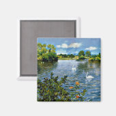 Un lac de Long Island, art, aimant (Recto/Verso)