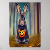 Un lapin dans la forêt | AI Art Poster (Devant)
