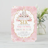 Un lapin est en train d'obtenir six invitations d' (Debout devant)